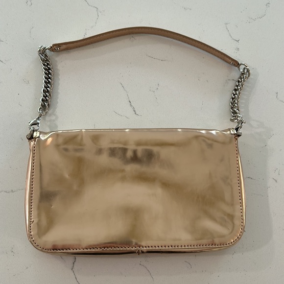 Maria Sharapova by Cole Haan rose gold clutch with detachable chain - Picture 2 of 9